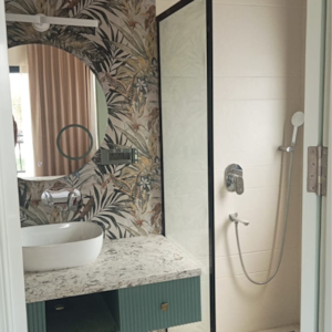 Attached Bathroom in 3.5 BHK Builder Floor at NKV Golden Avenue, Sohna Sector 33 – for Sale