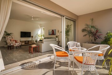 Living Room in 2 BHK Apartment at Reis Magos – for Rent