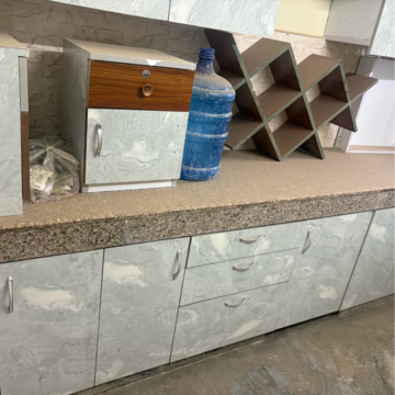 Kitchen in 3 BHK Builder Floor at Ashoka Enclave 3, Subash Nagar – for Rent