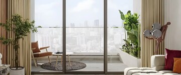 Balcony in 3 BHK Apartment at Kalpataru Avana, Parel – for Sale