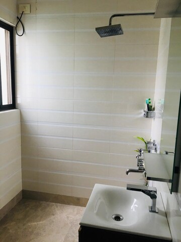 Bathroom in 3 BHK Apartment at Anupam Apartments CGHS, Shahdara – for Rent