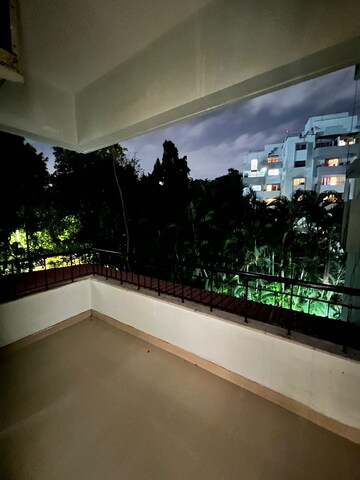 Balcony in 2 BHK Apartment at Naiknavare Trinity Court, Koregaon Park – for Rent
