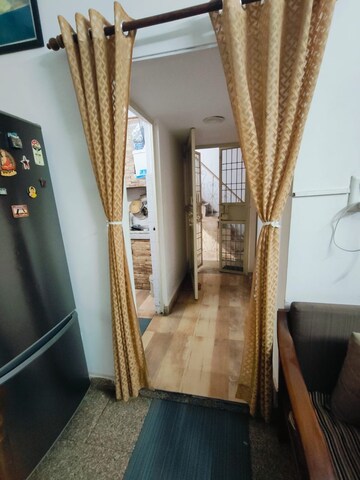 Living Room in 1.5 BHK Builder Floor at Ashok Nagar – for Rent