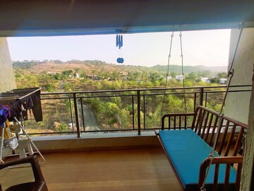 Balcony in 3 BHK Apartment at F5 Mount Unique, Baner – for Rent