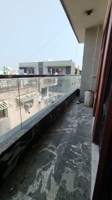 Balcony in 3 BHK Builder Floor at Palm Residency Chhatarpur, Chattarpur – for Rent