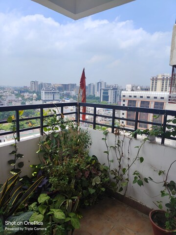 Balcony in 3.5 BHK Apartment at Gomti Nagar – for Rent