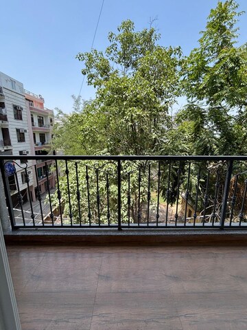 Balcony in 3 BHK Builder Floor at Palm Residency Chhatarpur, Chattarpur – for Rent