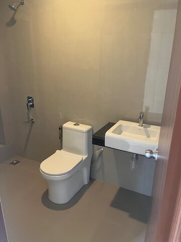 Bathroom in 1 BHK Apartment at Indiabulls One Indiabulls, Pokhran Road No Two – for Rent