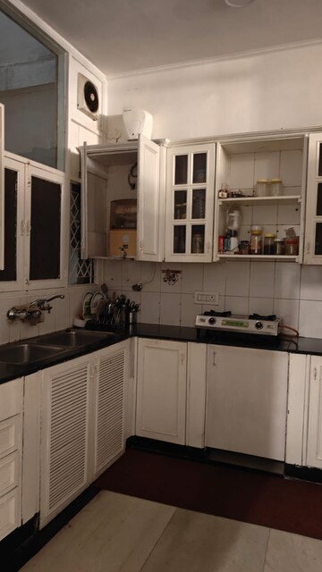 Kitchen in 3 BHK Builder Floor at Panchsheel Enclave – for Rent