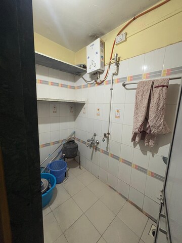 Bathroom in 1 RK Apartment at Paya CHS Aundh, Aundh – for Rent
