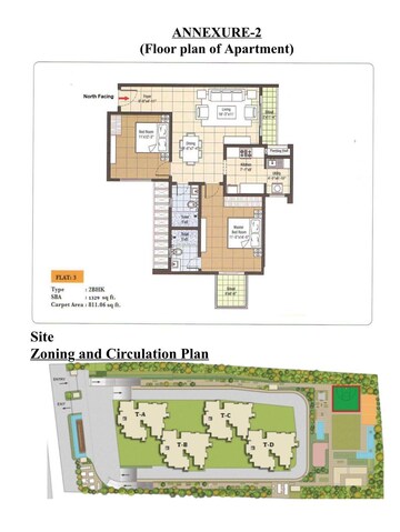 Master Plan in 2 BHK Apartment at Navami LandMaark, Raja Rajeshwari Nagar – for Sale