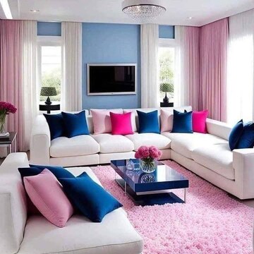 Living Room in 3 BHK Apartment at Igi Airport Area – for Sale