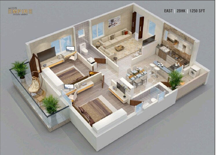 Floor Plan, aaditris-empire-apartments 3 Bedroom 1910 Sq.Ft. Apartment In Velmala Hyderabad 8961248