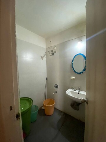 Bathroom in 1 BHK Apartment at Sunshine Heights Ghasoli, Ghansoli – for Rent