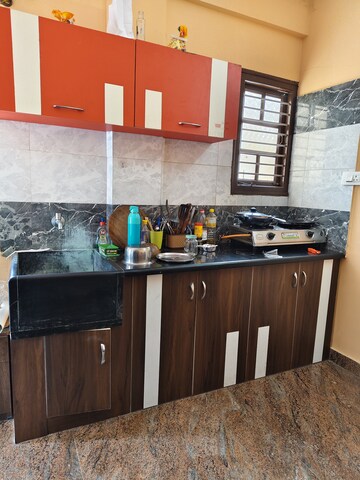 Kitchen in 1 RK Builder Floor at Halasuru – for Rent