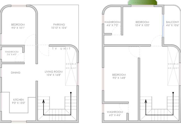 Floor Plan, wagholi 3 Bedroom 1450 Sq.Ft. Villa In Wagholi Pune 8961356