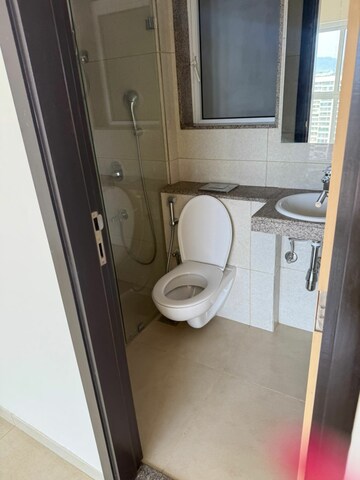 Bathroom in 3 BHK Apartment at LnT Realty Emerald Isle, Powai – for Rent