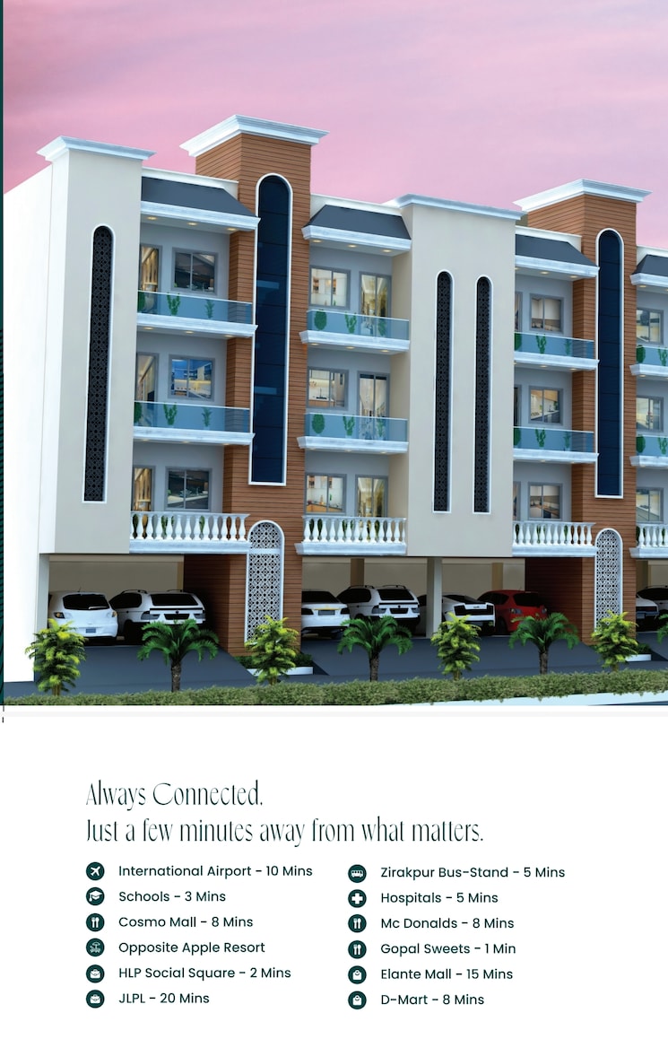 Exterior View, devbhoomi-elite-homez 3 Bedroom 1320 Sq.Ft. Apartment In Patiala Road Zirakpur 8961420