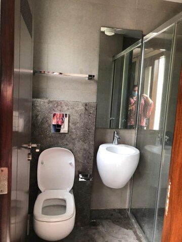 Bathroom in 3 BHK Builder Floor at Boutique Residential Apartments C-253, Defence Colony – for Rent