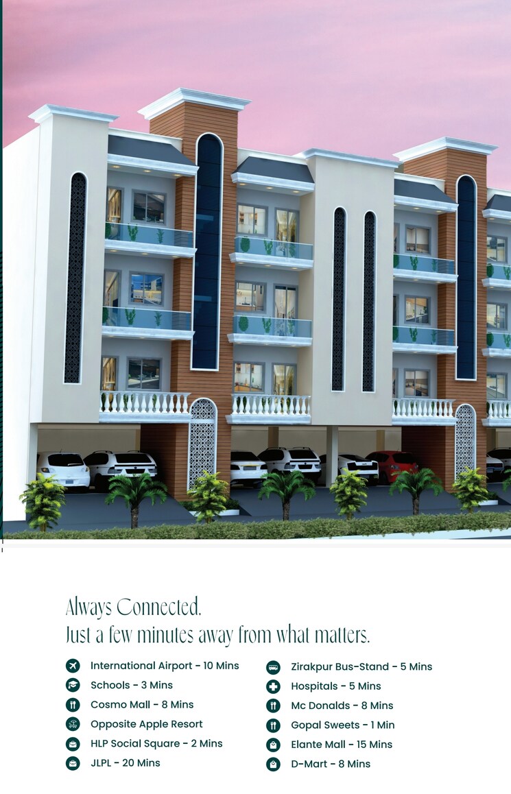 Exterior View, devbhoomi-elite-homez 3 Bedroom 1320 Sq.Ft. Apartment In Patiala Road Zirakpur 8961460