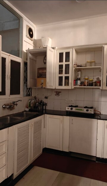 Kitchen in 3 BHK Builder Floor at Panchsheel Enclave – for Rent