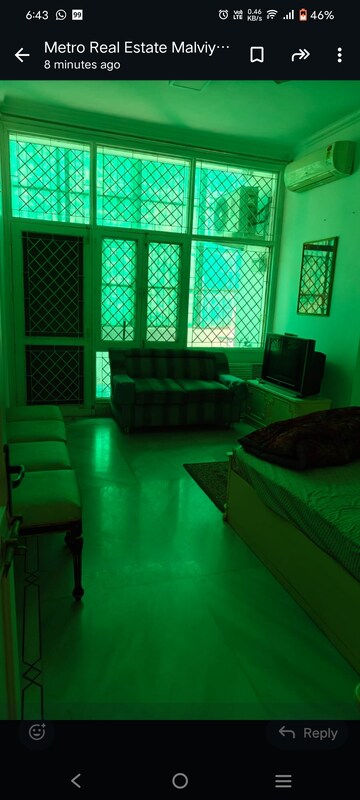 Living Room in 3 BHK Builder Floor at Panchsheel Enclave – for Rent