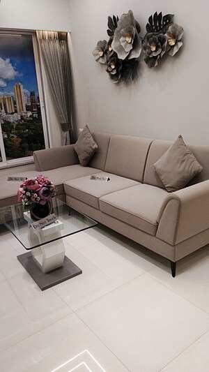 Living Room in 2 BHK Apartment at Siddha Seabrook, Kandivali West – for Sale