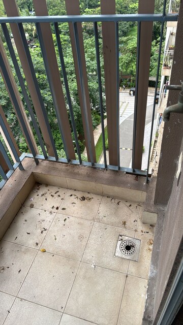 Balcony in 3 BHK Apartment at Kalpataru The Sunrise, Kolshet Road – for Rent