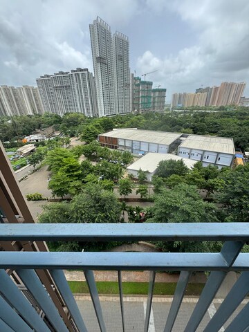 Balcony in 3 BHK Apartment at Kalpataru The Sunrise, Kolshet Road – for Rent