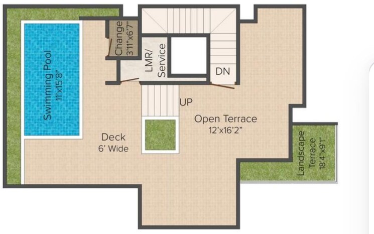Floor Plan, manikonda 5 Bedroom 4800 Sq.Ft. Villa In Manikonda Hyderabad 8961363