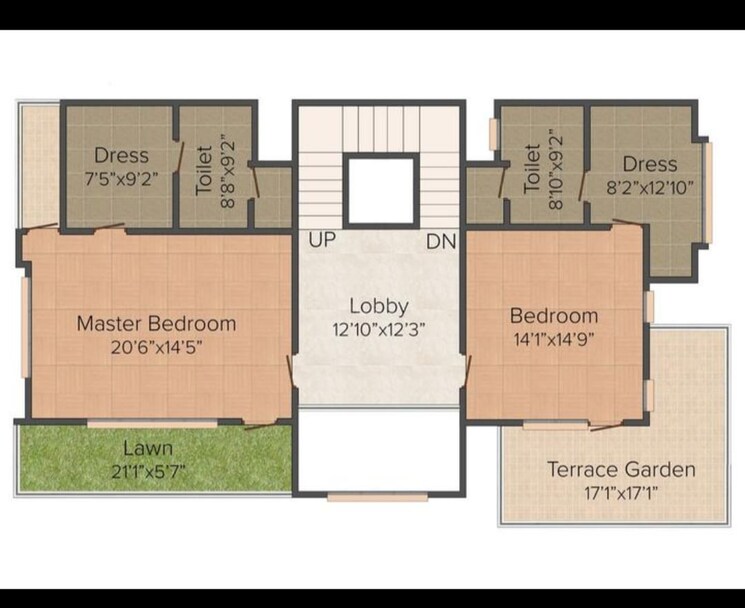 Floor Plan, manikonda 5 Bedroom 4800 Sq.Ft. Villa In Manikonda Hyderabad 8961363