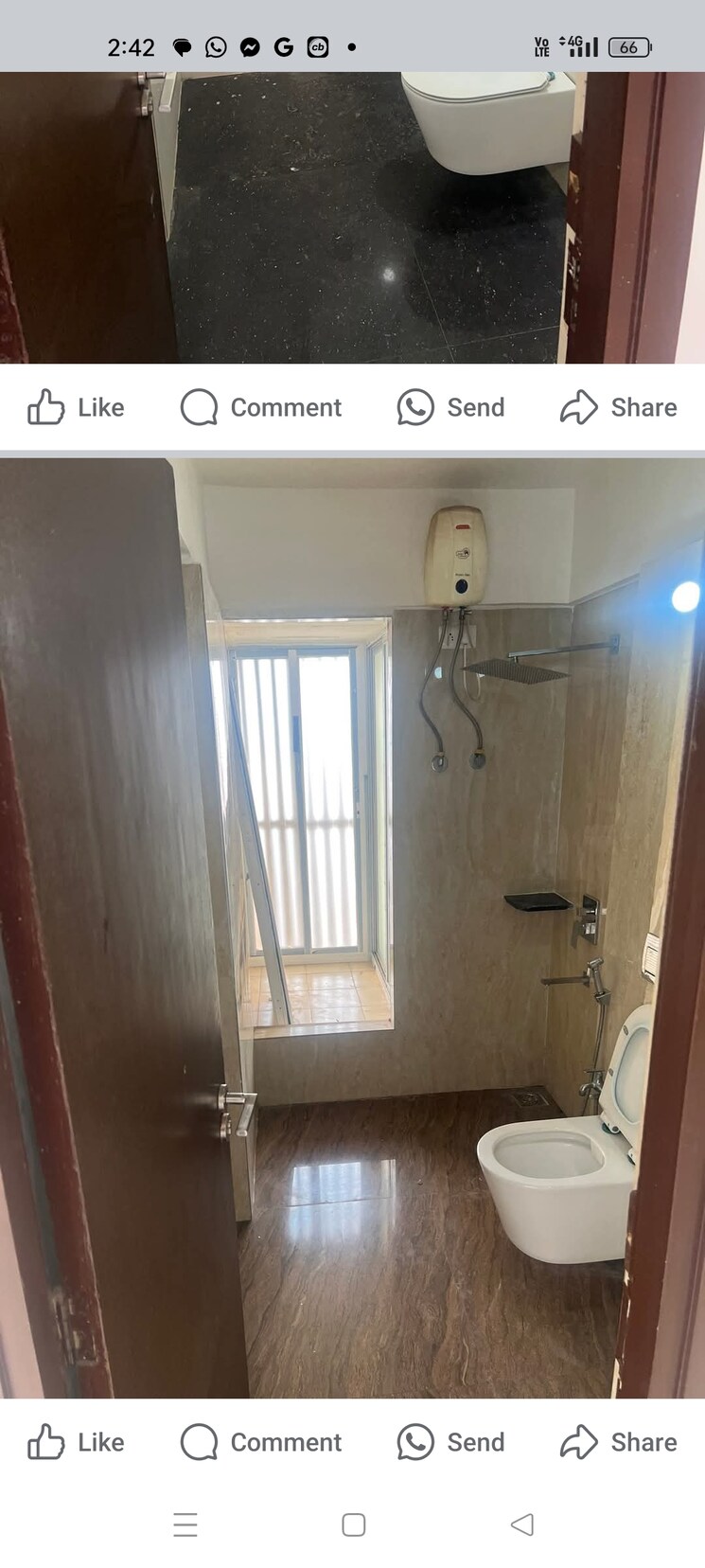 Bathroom, vini-towers 2 Bedroom 605 Sq.Ft. Apartment In Malad West Mumbai 8962019