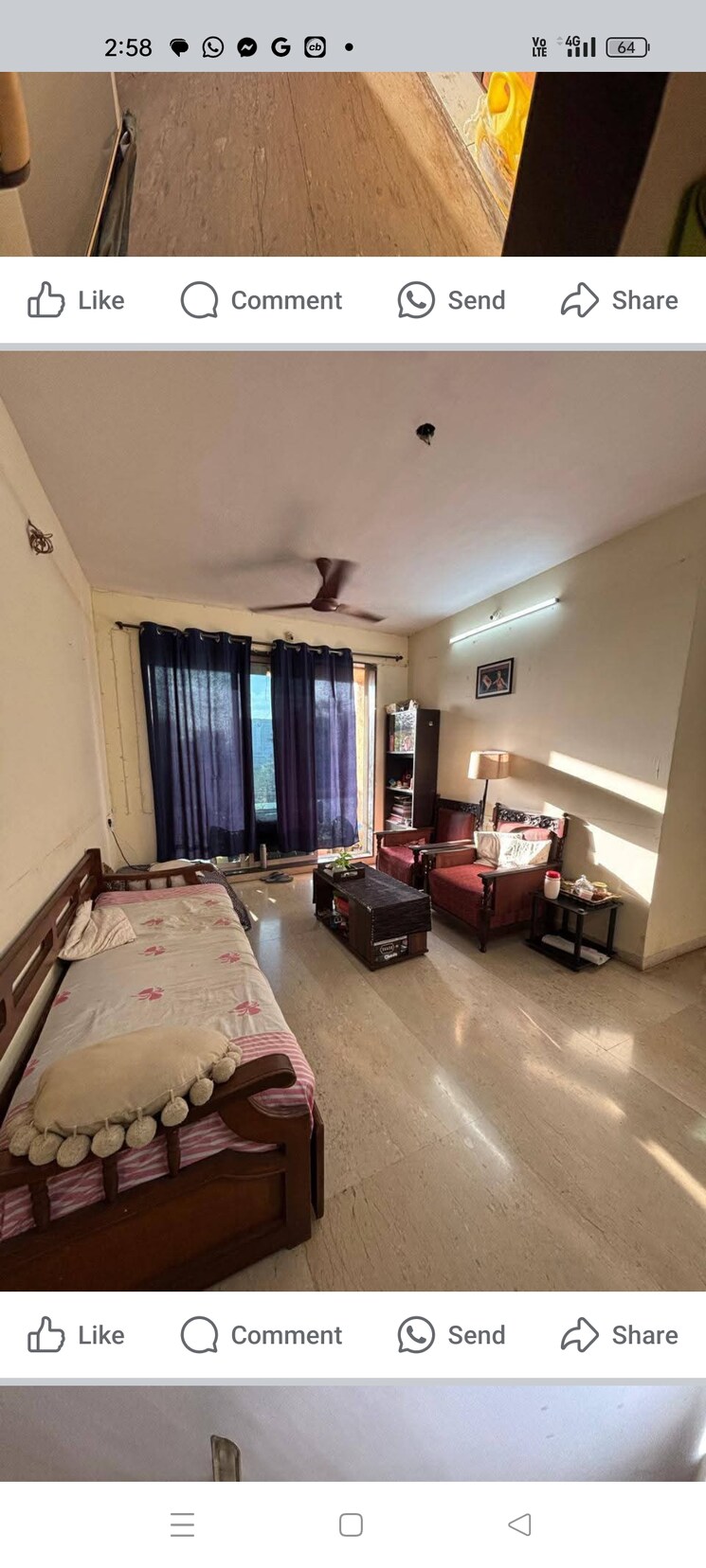 Living Room, vini-towers 2 Bedroom 605 Sq.Ft. Apartment In Malad West Mumbai 8962019