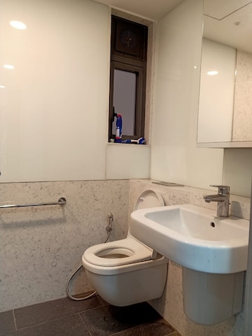 Bathroom in 2 BHK Apartment at Lodha New Cuffe Parade, Wadala – for Rent