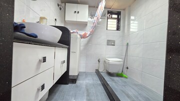 Bathroom in 1 BHK Apartment at Atlanta CHS, Malad West – for Rent