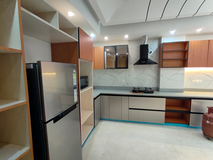 Kitchen, huda-staff-colony 3.5 Bedroom 2255 Sq.Ft. Builder Floor In Sector 46 Gurgaon 8962228