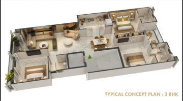 Master Plan in 3.5 BHK Apartment at Smart World Orchard, Sector 61 – for Sale