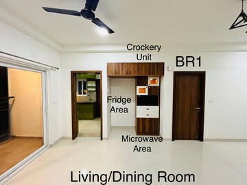 Floor Plan in 3 BHK Apartment at Prestige Tranquil, Kokapet – for Rent