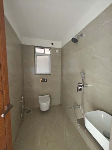 Bathroom in 3.5 BHK Apartment at Moreshwar 19 East, Nerul – for Rent