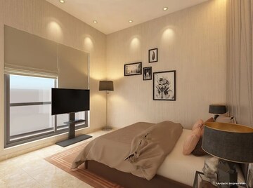 Bedroom in 2 BHK Apartment at Chandak Cornerstone, Worli – for Sale