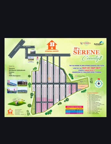  Plot For Sale in JB Serene County, Kongara Kalan