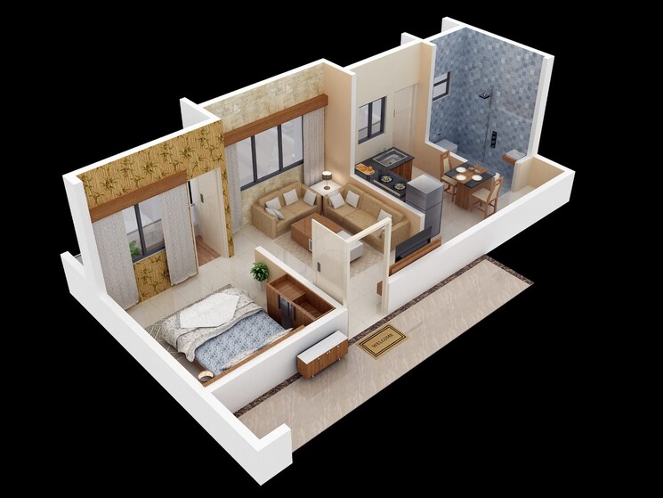 undefined, sai nagar 2 Bedroom 545 Sq.Ft. Apartment In Sai Nagar Amravati 8962551