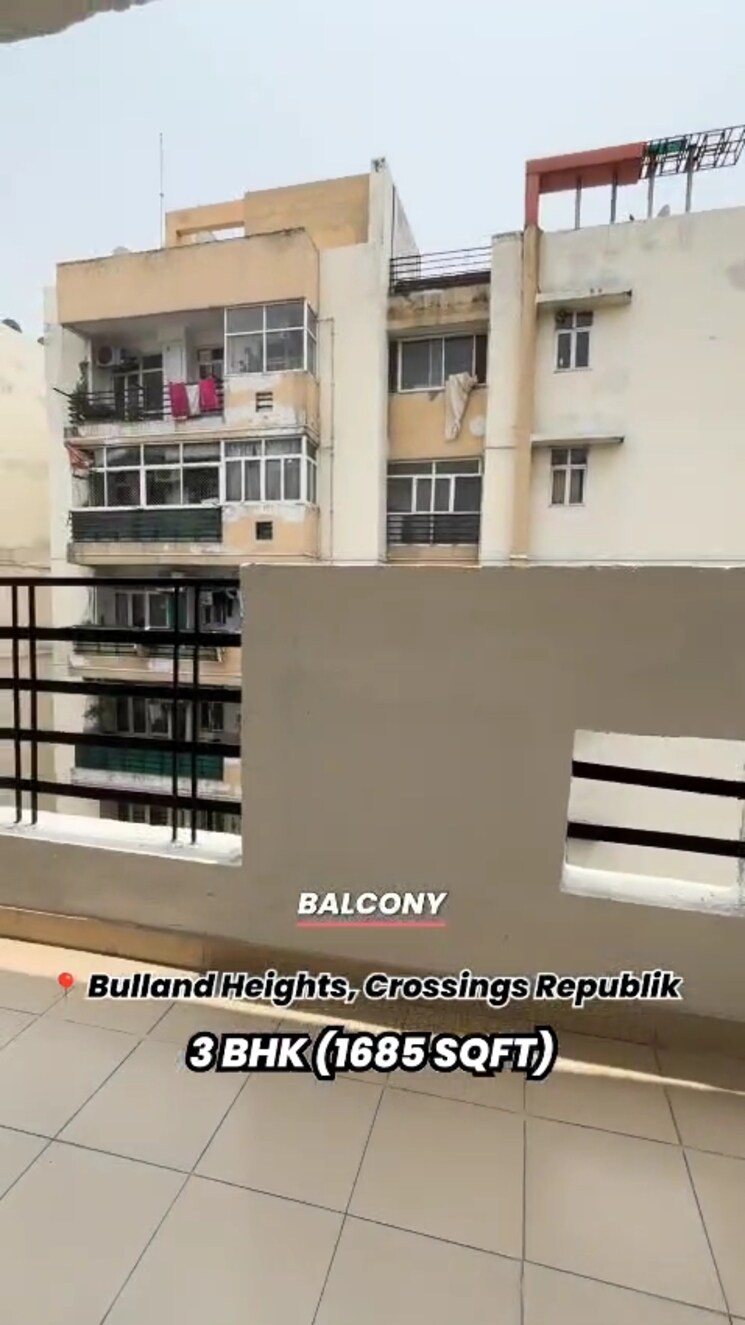 Balcony, bulland-heights 3 Bedroom 1685 Sq.Ft. Apartment In Sain Vihar Ghaziabad 8962727