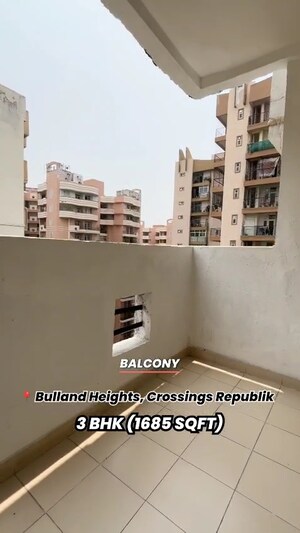 Floor Plan in 3 BHK Apartment at Bulland Heights, Sain Vihar – for Sale