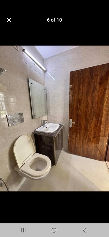 Bathroom in 3 BHK Builder Floor at Puri PP City Centre, Pitampura – for Rent