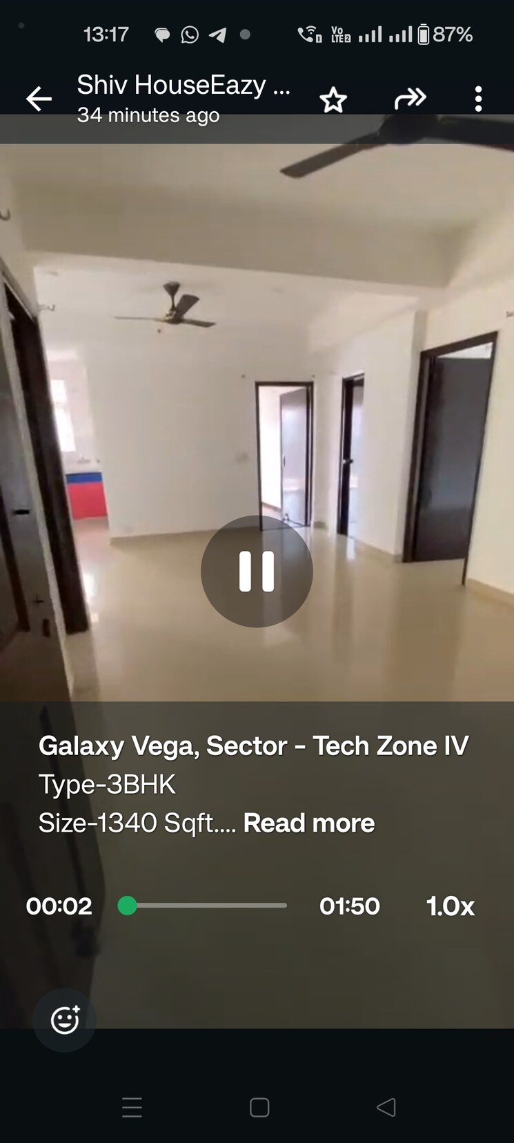 undefined, galaxy-vega 3 Bedroom 1340 Sq.Ft. Apartment In Tech Zone 4 Greater Noida Greater Noida 8962780