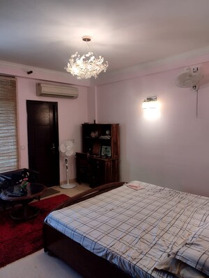 Bedroom in 5 BHK Builder Floor at Freedom Fighters Enclave – for Sale