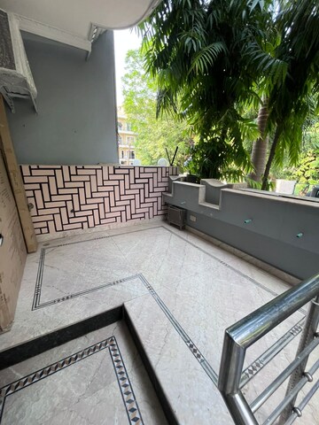 Balcony in 3 BHK Builder Floor at Ansal Sushant Apartments, Sushant Lok I – for Rent