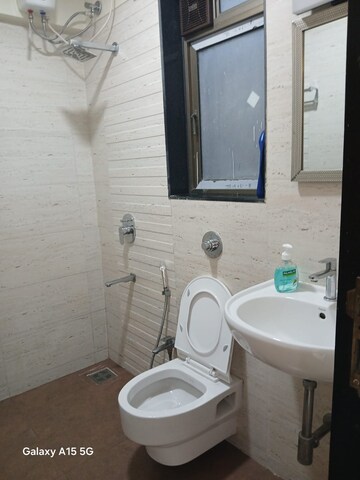 Bathroom in 1 BHK Apartment at Lalani Grandeur, Goregaon East – for Rent