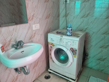Bathroom in 3 BHK Apartment at Sushant Golf City – for Rent
